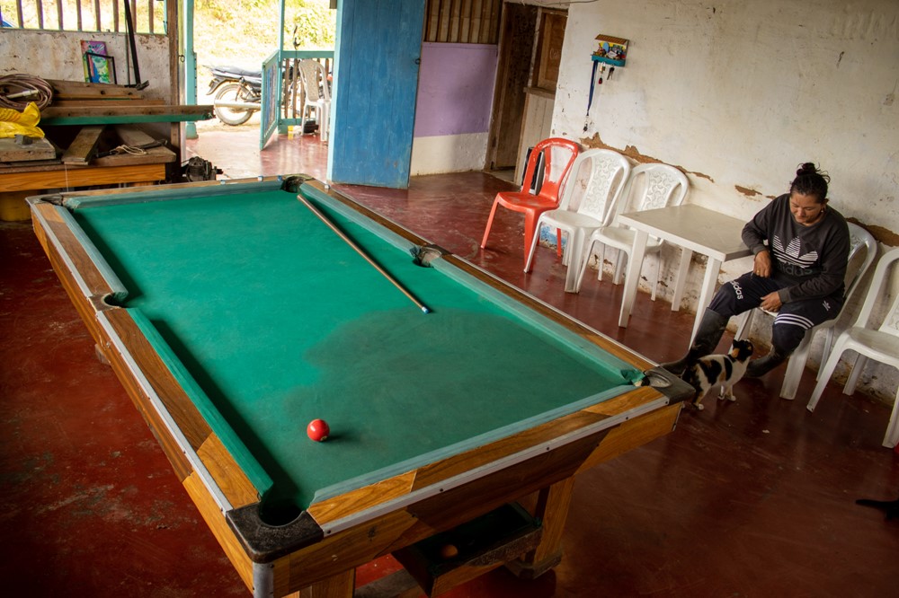 Biljardrum för butikens gäster och familjen, Foto: Colin Nairn