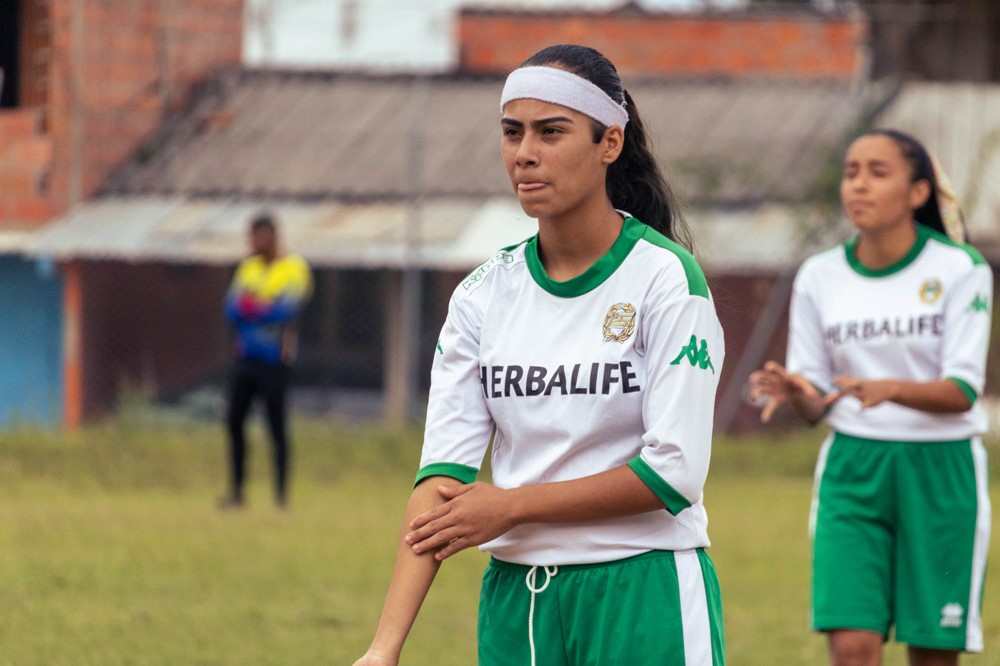 Valentina med fokus inför match